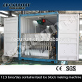 Focusun 12.5tons/day Containerized Ice Block Machine / Block ice maker for Coastal region Fishing boats